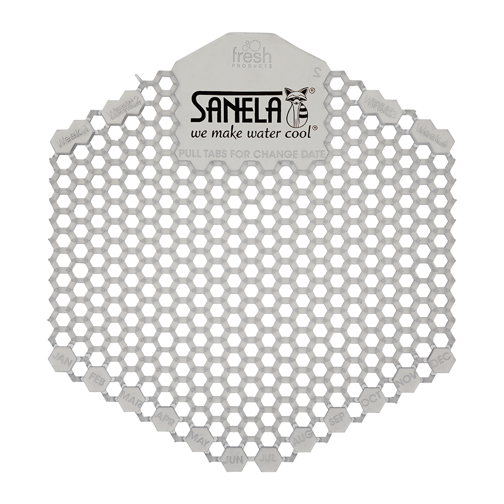 Sanela - SLA 11B - Duft Urinal Sieb mit Geißblatt Duft - Farbe Transparent
