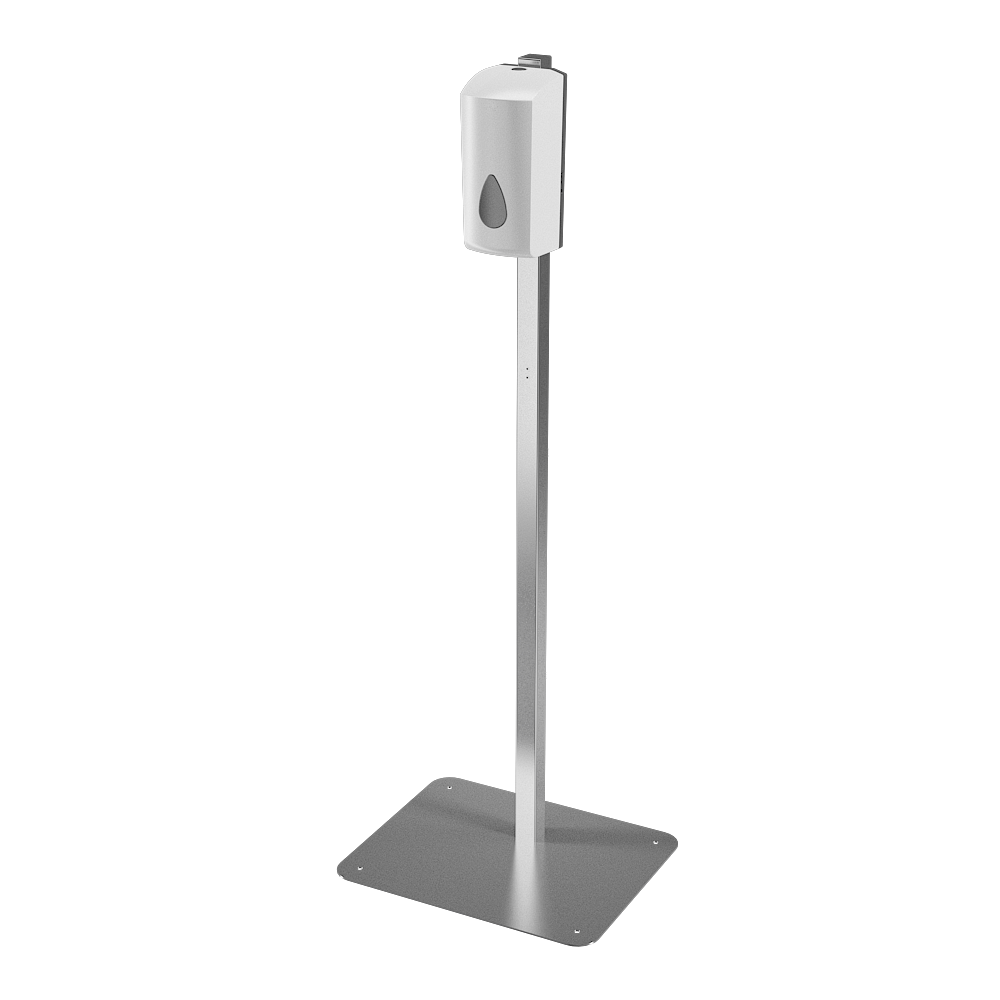 Sanela - SLDN 08EDS - Automatischer Spender mit Ständer für flüssige Desinfektionsmittel, weiß Kunstoff, 1 l