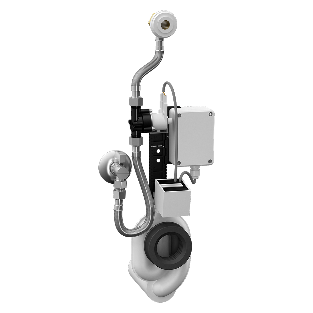 Sanela - SLP 07B - Urinal –Spüleinheit, Radargesteuert, auf Montageschiene, 6 V