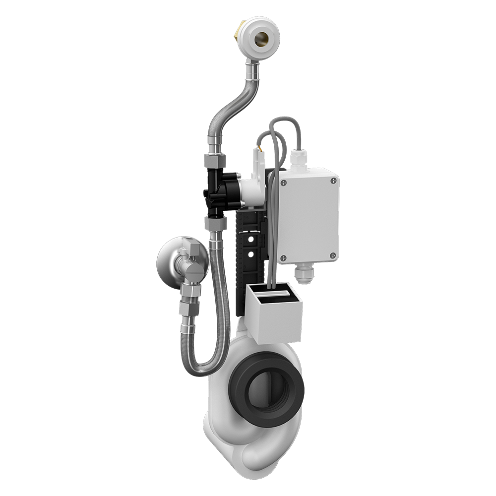 Sanela - SLP 07Z - Urinal – Spüleinheit, radargesteuert, auf Montageschiene, mit integriertem Trafo 230 V AC