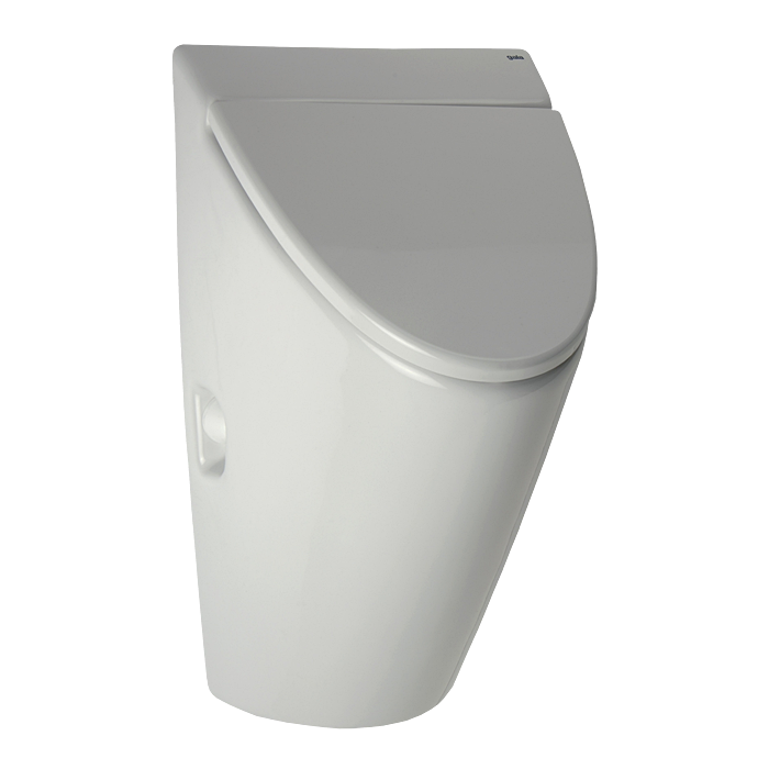 Sanela - SLP 32RB - Urinal Arq mit Deckel  mit integrierter Radar - Spüleinheit, 6 V
