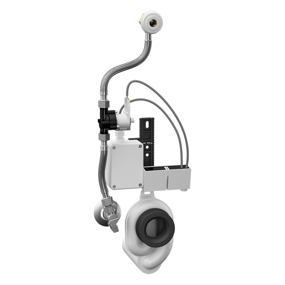 Sanela - SLP 36RB - Radar – Spüleinheit auf Montageschiene für Urinal Type Ecco (Golf), 6 V