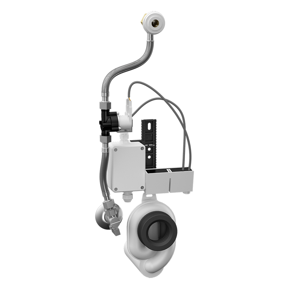 Sanela - SLP 36RZ - Radar – Spüleinheit auf Montageschiene mit integriertem Trafo, 230 V AC für Urinal Type Ecco (Golf)