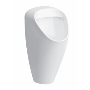 Sanela - SLP 49S - Urinal Caprino Plus Rimless mit integrierter Radar - Spüleinheit, 24 V DC (plug & play)