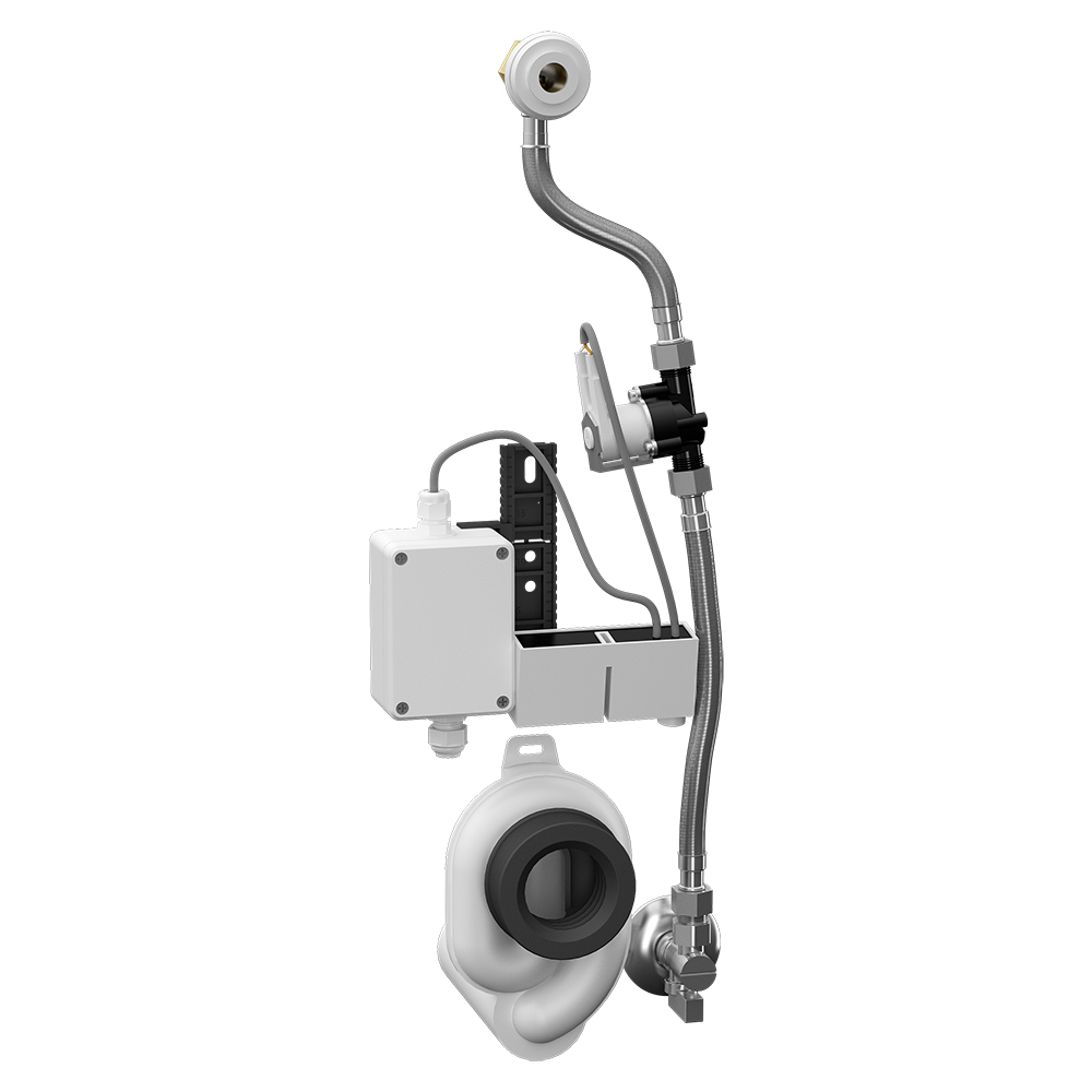 Sanela - SLP 68RZ - Radar – Spüleinheit auf Montageschiene mit integriertem Trafo 230 V AC für Urinal Villeroy & Boch Architectura 557400