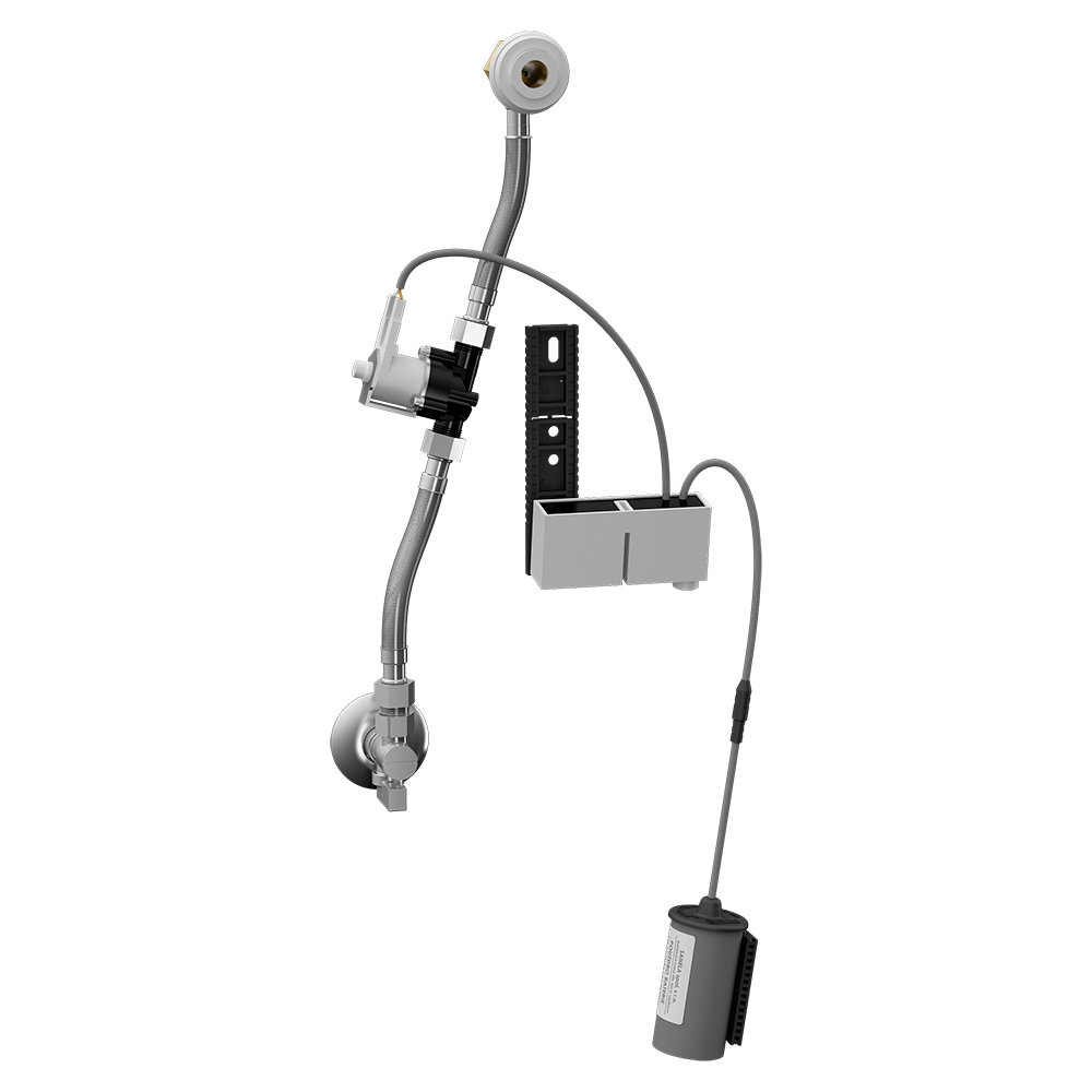 Sanela - SLP 69RB - Radar – Spüleinheit auf Montageschiene für Urinal Villeroy & Boch Architectura 558600, 558700, 6 V