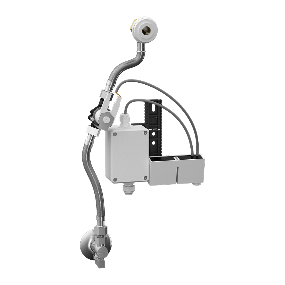 Sanela - SLP 69RZ - Radar – Spüleinheit auf Montageschiene mit integriertem Trafo, 230 V AC für Urinal Villeroy & Boch Architectura 558600, 558700