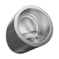 Sanela - SLPN 09CB - Edelstahl – Automatik – Urinal mit integrierter thermischer Steuerung, 6 V