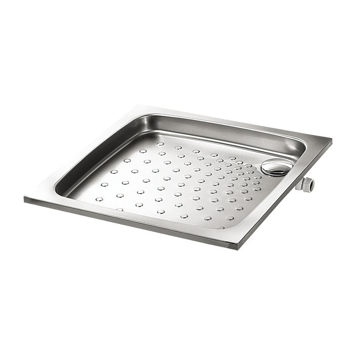 Sanela - SLSN 07 - Edelstahlduschwanne 800 x 800 x 71 mm