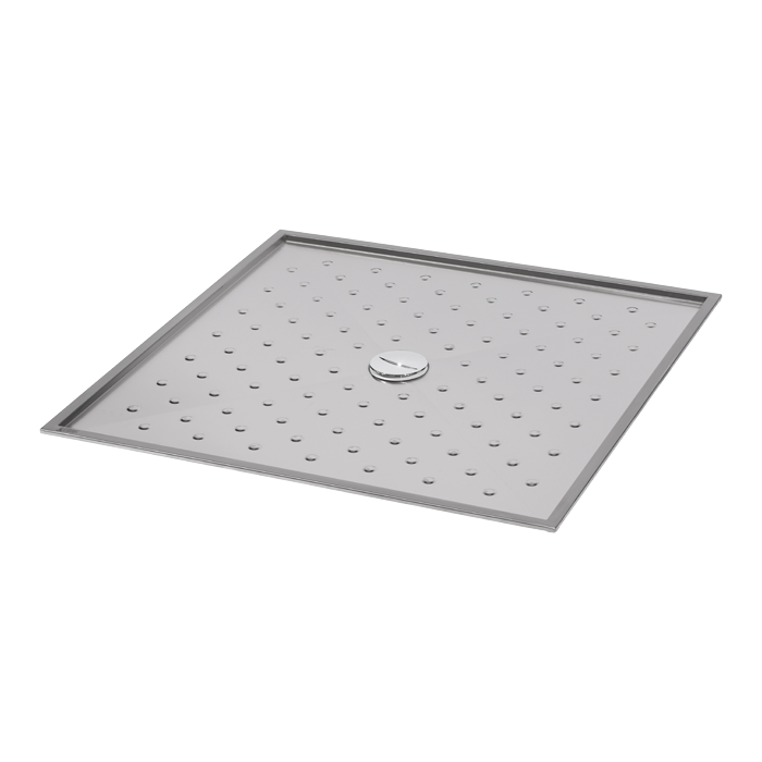 Sanela - SLSN 08 - Edelstahlduschwanne 900 x 900 x 15 mm