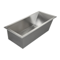 Sanela - SLSN 09 - Edelstahl – Badewanne, 1700 x 800 mm