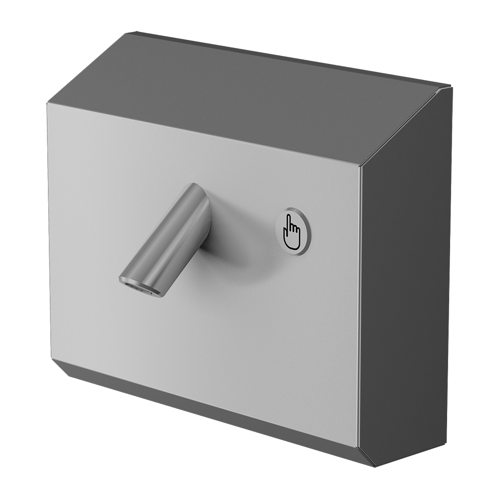 Sanela - SLU 09PTB - Piezo Edelstahl Wandarmatur mit Thermostatventil, 6 V