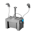 Sanela - SLU 45M2 - Set mit 2 Stück automatische Waschtischarmaturen für kaltes oder vorgemischtes Wasser, mit integriertem Seifenspender, 6 l Zentral Seifenbehälter, 230 V AC