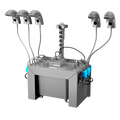 Sanela - SLU 45M5 - Set mit 5 Stück automatische Waschtischarmaturen für kaltes oder vorgemischtes Wasser, mit integriertem Seifenspender, 6 l Zentral Seifenbehälter, 230 V AC
