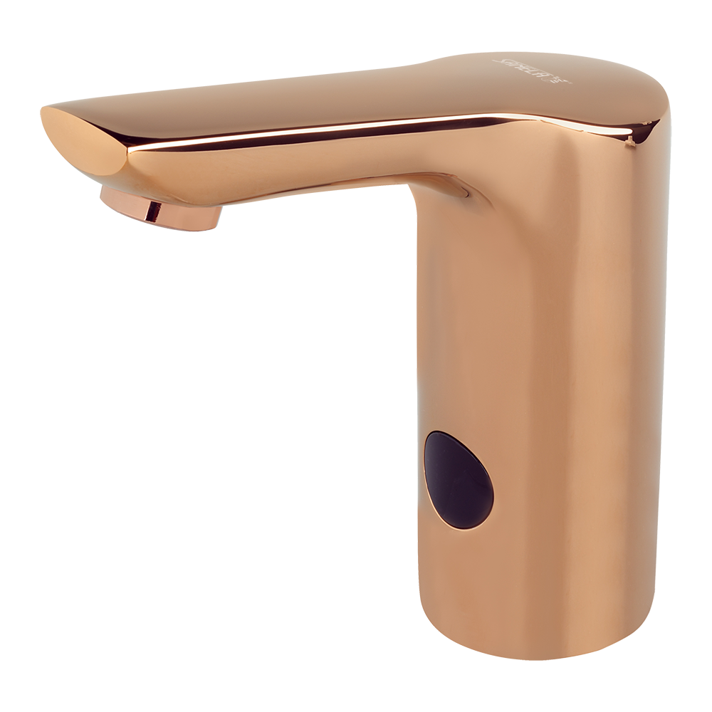 Sanela - SLU 57F - Berührungslose Waschtischarmatur für Kalt und Warmwasser, ROSE GOLD, 24 V DC