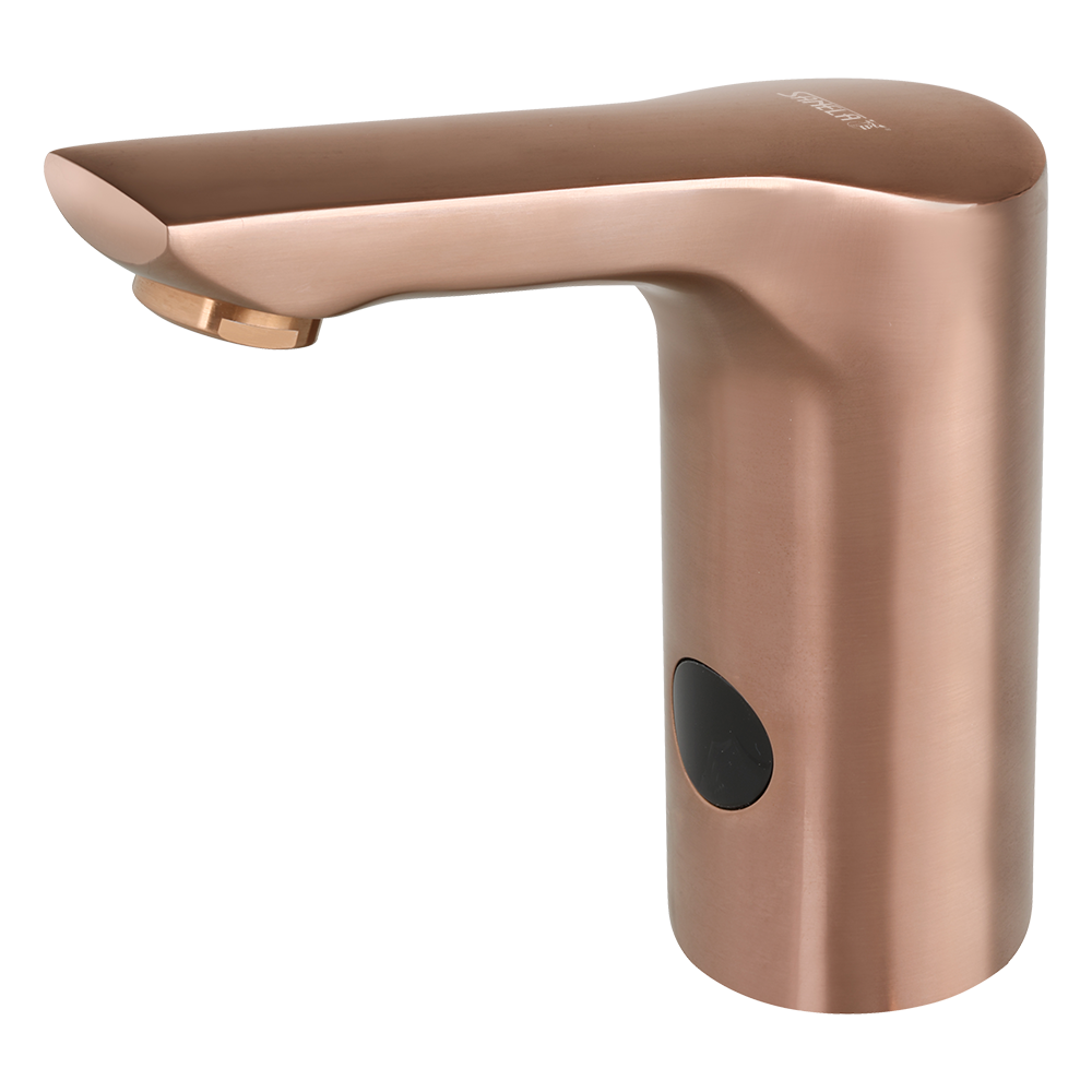 Sanela - SLU 57FX - Berührungslose Waschtischarmatur für Kalt und Warmwasser, ROSE GOLD MATT, 24 V DC