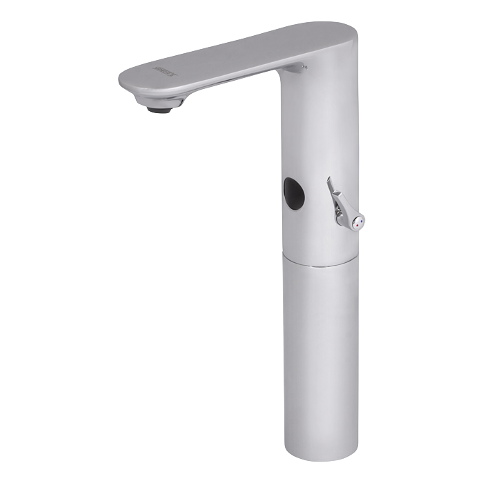 Sanela - SLU 60 - Hoch Auftischarmatur mit Kalt-/Warm - Mischer, 24 V DC