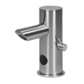 Sanela - SLU 92NB - Edelstahl - Waschtischarmatur mit Anschluss an Kalt und Warmwasser, Temperaturregulierung über integrierten Mischer, 6 V