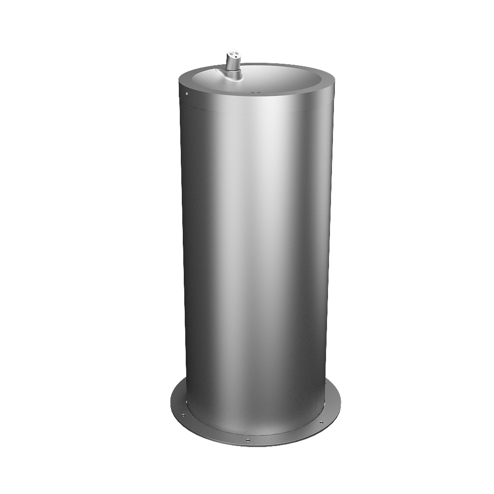 Sanela - SLUN 23E - Edelstahl – Automatik - Trinkbrunnen, bodenstehend, Höhe 800 mm, 24 V DC