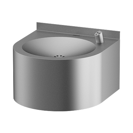 Sanela - SLUN 62EB - Edelstahl – Automatik - Trinkbrunnen, wandhängend, 6 V
