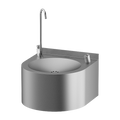 Sanela - SLUN 62ES - Edelstahl – Automatik - Trinkbrunnen mit Flaschenfüller, wandhängend, 24 V DC