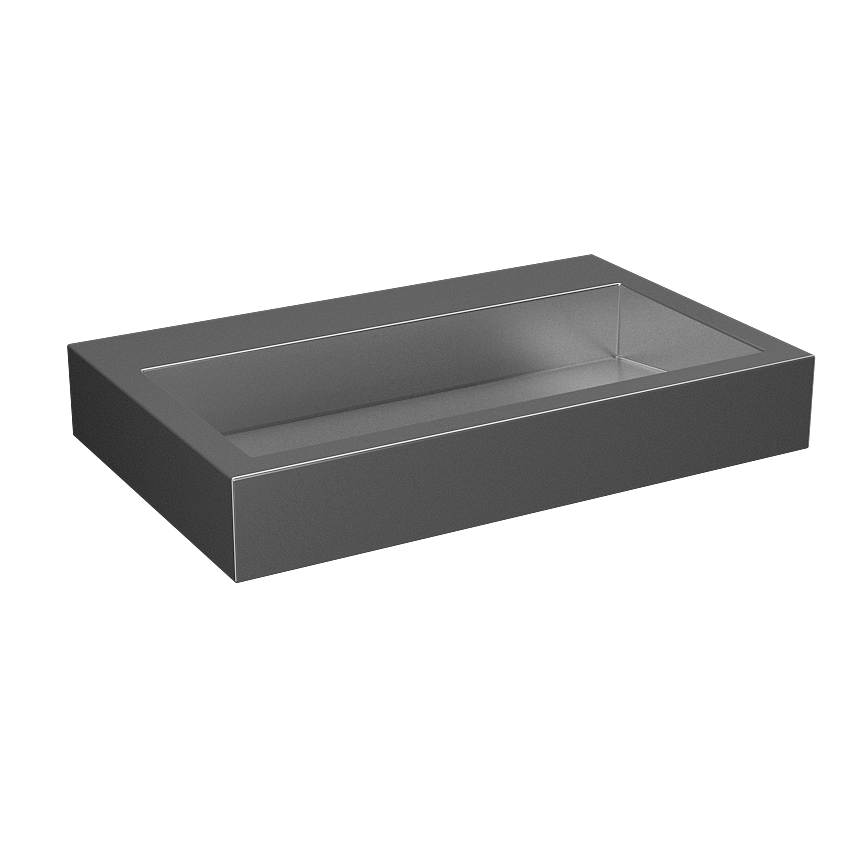 Sanela - SLUN 68 - Design - Edelstahl wandhängendes Waschbecken