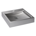 Sanela - SLUN 73 - Edelstahl wandhängendes Waschbecken, Oberfläche matt