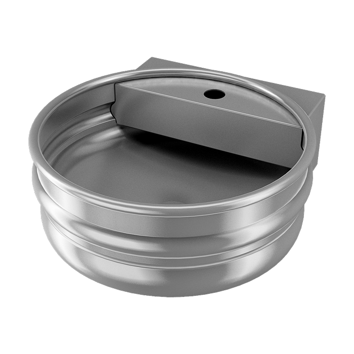 Sanela - SLUN 77A - Edelstahl wandhängendes KEG Waschbecken