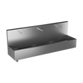 Sanela - SLUN 81PT - Edelstahl – Waschrinne, wandhängend, mit 3 integrierten Piezo Handwaschplätzen, Länge 1900 mm, Thermoventil, 24 V DC