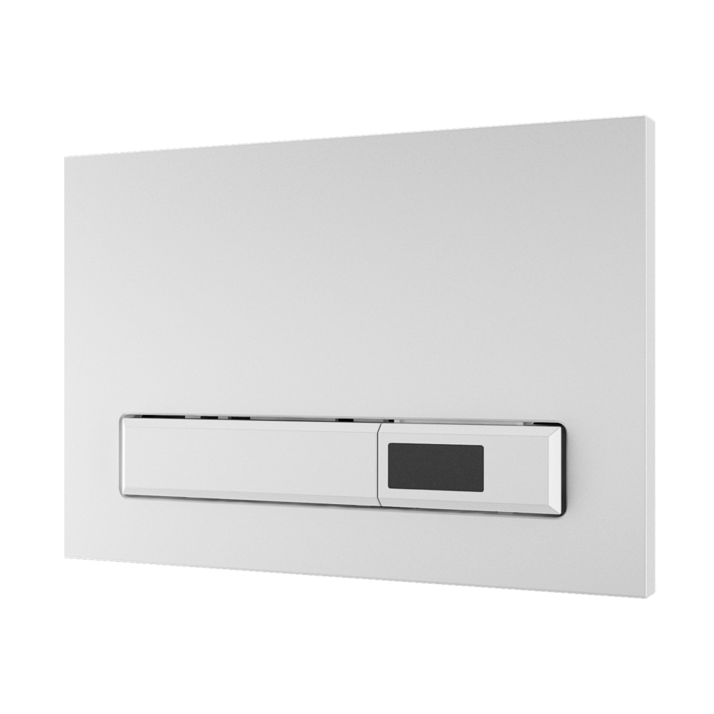 Sanela - SLW 02A - WC – Spülsteuerung für Wandeinbausystem SLR 21, Abdeckung weißer Kunststoff, 24 V DC
