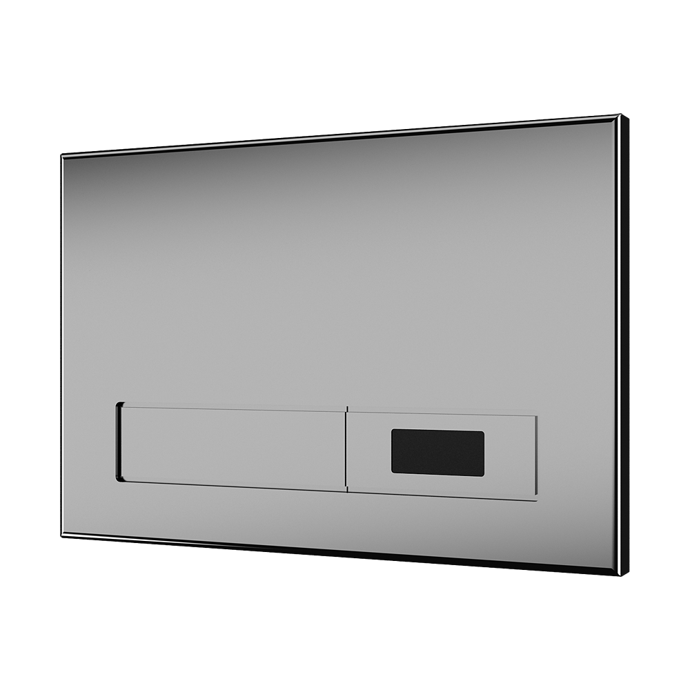 Sanela - SLW 02N - WC – Spülsteuerung für Wandeinbausystem SLR 21, Abdeckung Edelstahl, gebürstet, 24 V DC