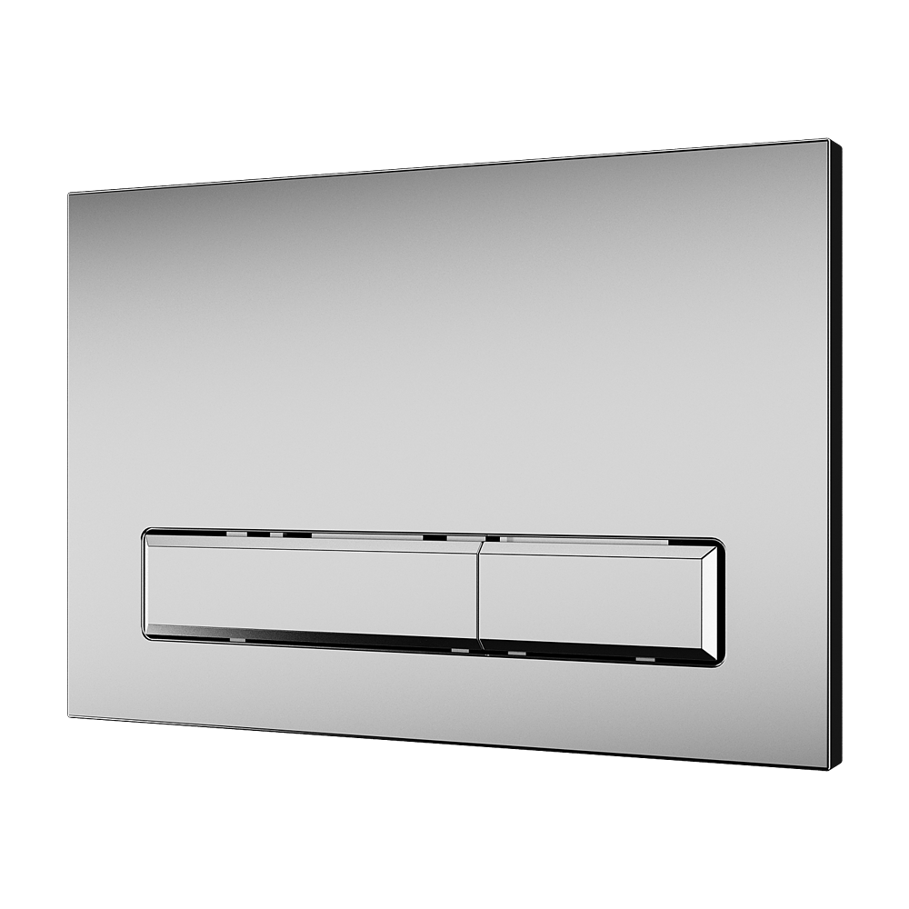 Sanela - SLW 51 - Mechanische WC - Spüleinheit für Installationssystem SLR 21, chrom, poliert