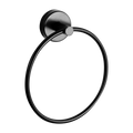 Sanela - SLZD 05N - Edelstahl Handtuchring, Oberfläche schwarz matt