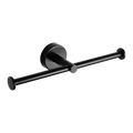 Sanela - SLZD 21N - Edelstahl Doppel Toilettenpapierhalter, Oberfläche schwarz matt