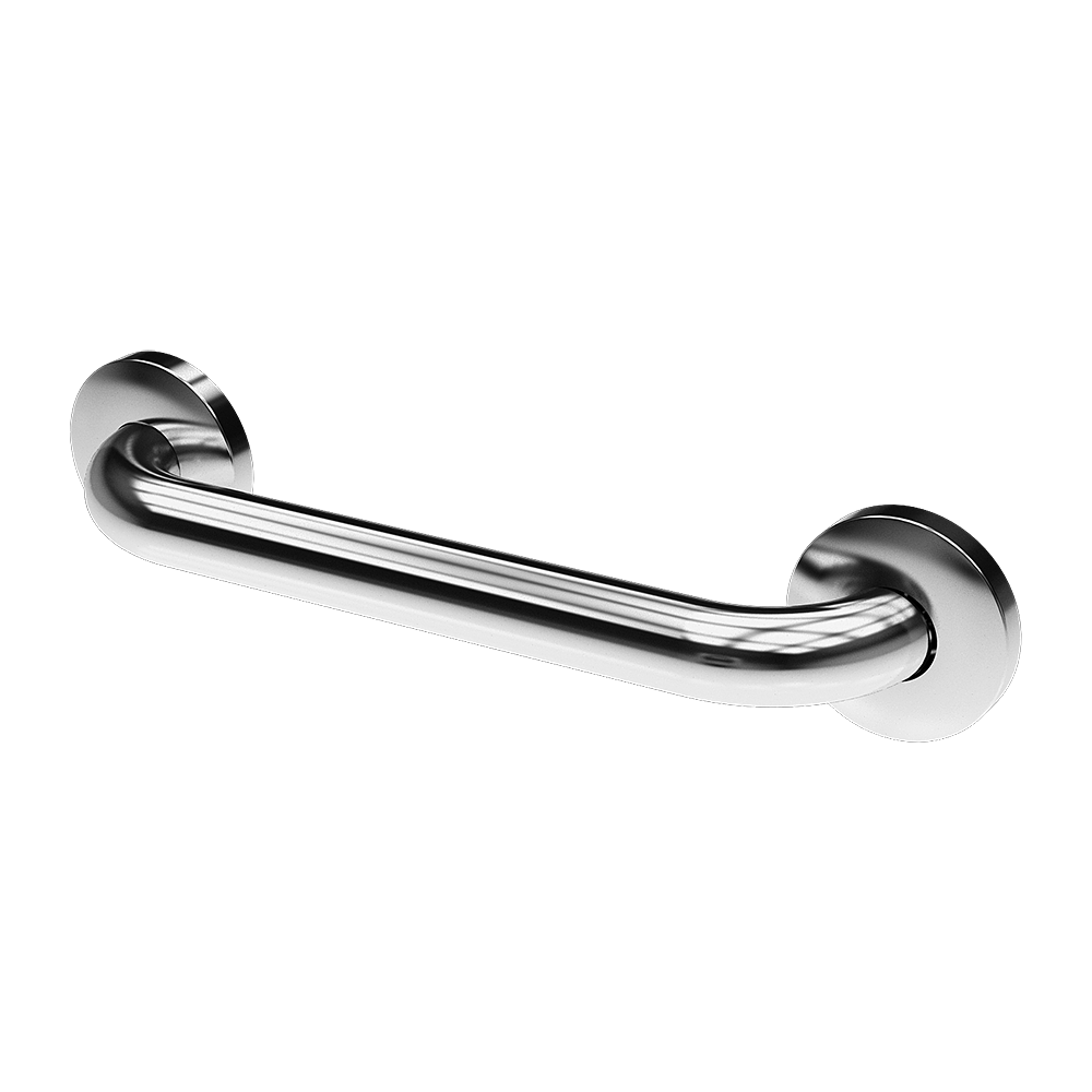 Sanela - SLZM 10 - Edelstahl-Haltegriff universal, feststehend, Länge 385 mm, Oberfläche poliert
