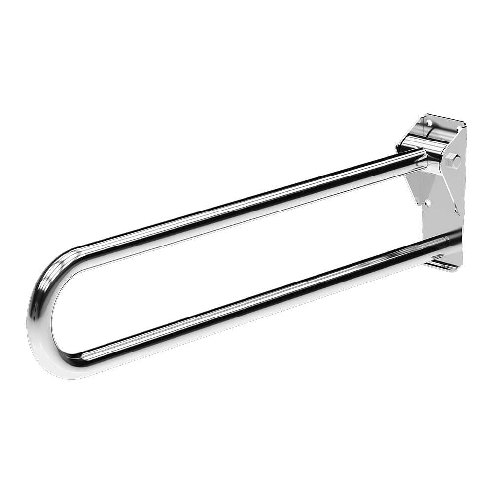 Sanela - SLZM 16 - Edelstahl-Haltegriff, klappbar, Länge 800 mm, Oberfläche poliert