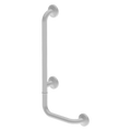 Sanela - SLZM 19W - Stahl – Bad – Haltegriff, Links, feststehend, Abmessungen 350/660 mm, weiß Farbe – Komaxit
