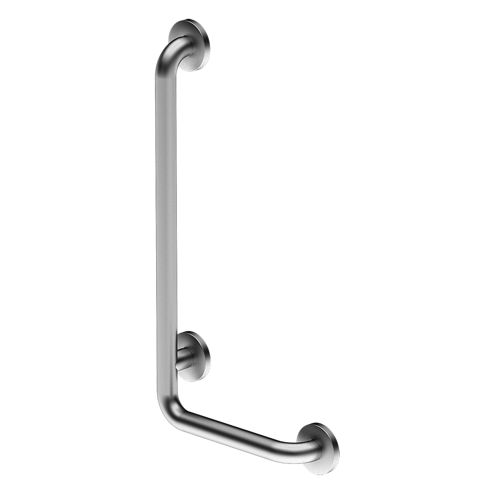 Sanela - SLZM 19X - Edelstahl – Bad – Haltegriff, Links, feststehend, Abmessungen 350/660 mm, Oberfläche matt