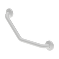Sanela - SLZM 21W - Badewannen Haltegriff aus Stahl, feststehend, dimensions 470 x 190 x 73 mm, weiß Farbe - Komaxit