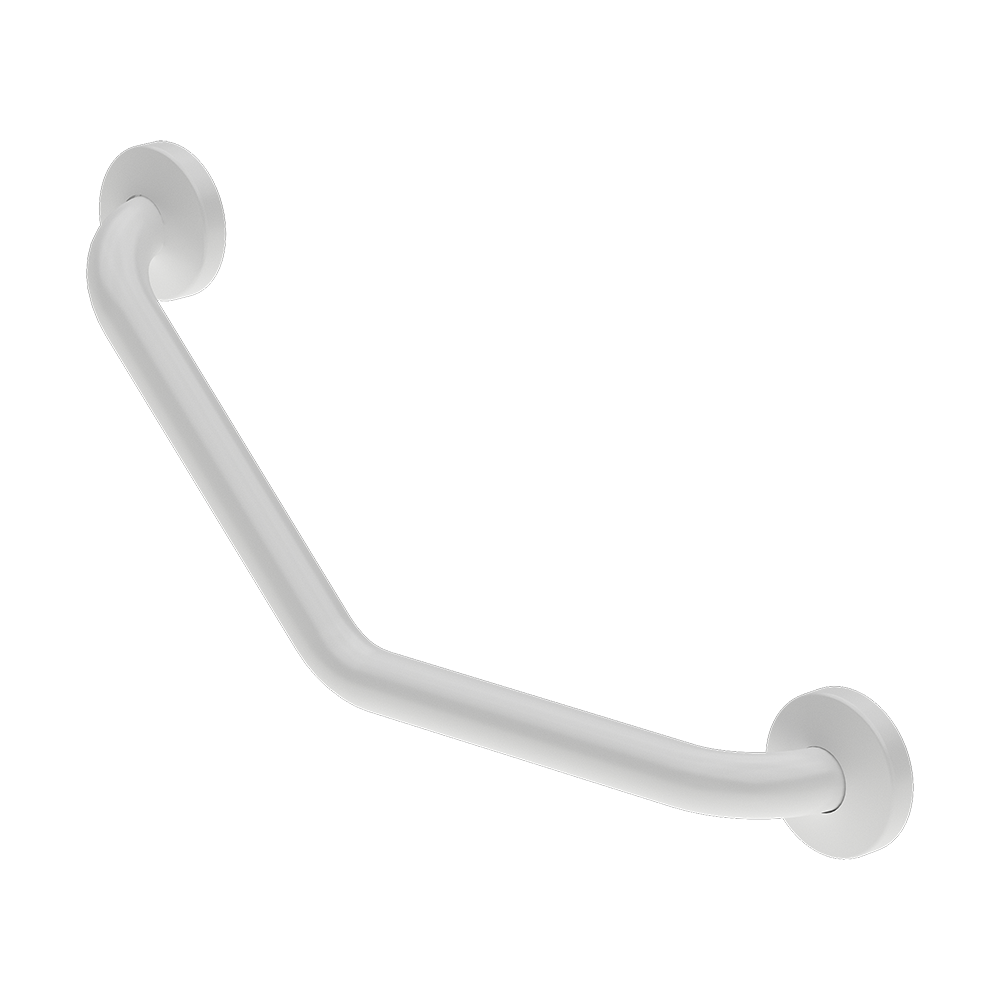 Sanela - SLZM 21W - Badewannen Haltegriff aus Stahl, feststehend, dimensions 470 x 190 x 73 mm, weiß Farbe - Komaxit