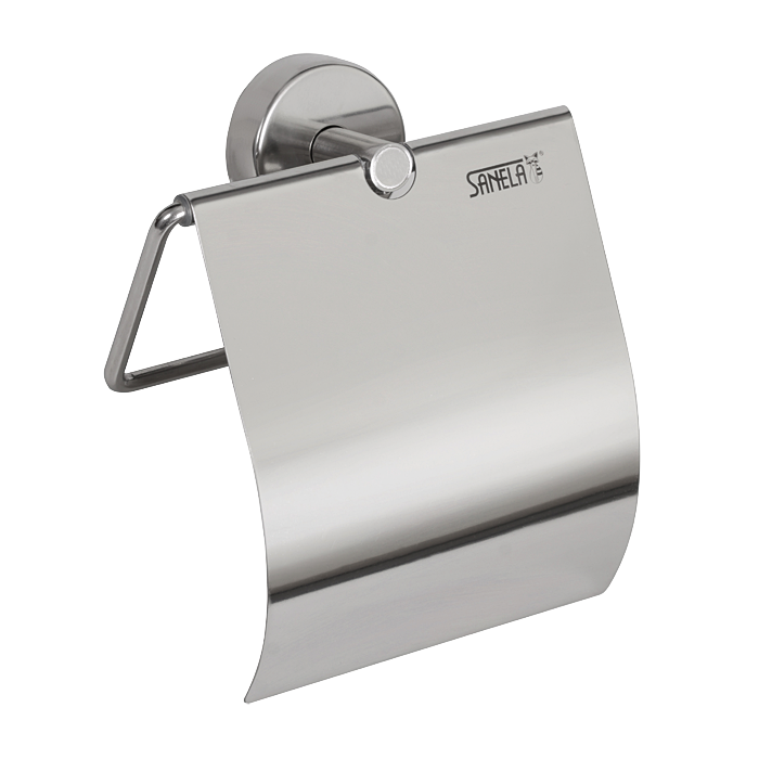 Sanela - SLZN 09 - Edelstahl Toilettenpapierhalter, Oberfläche poliert