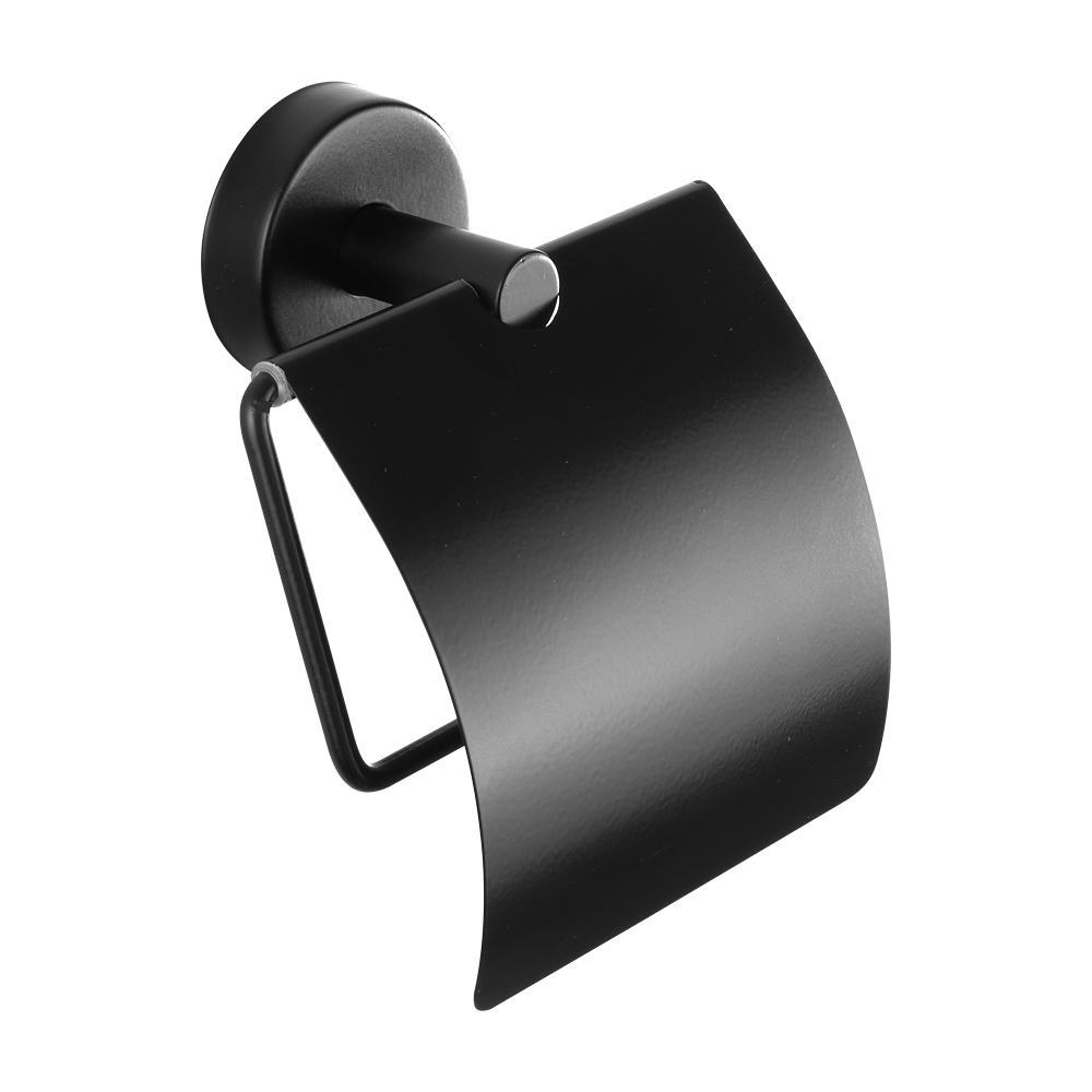 Sanela - SLZN 09N - Edelstahl Toilettenpapierhalter, Oberfläche schwarz matt