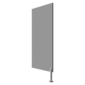 Sanela - SLZN 14VB - Laminat-Trennwand zwischen Urinalen, grau