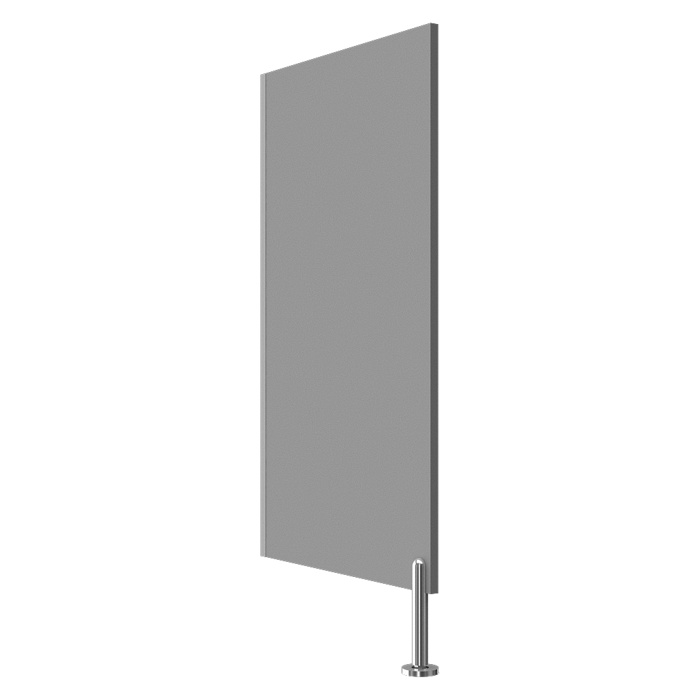 Sanela - SLZN 14VB - Laminat-Trennwand zwischen Urinalen, grau