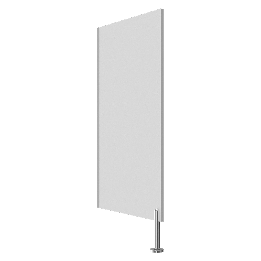 Sanela - SLZN 14VL - Laminat-Trennwand zwischen Urinalen, weiß