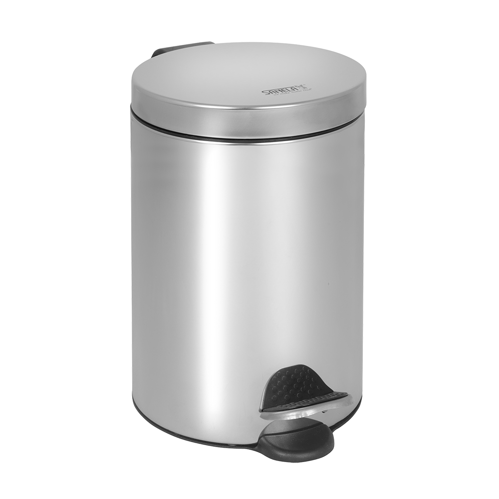 Sanela - SLZN 15 - Edelstahl Abfallbehälter mit Kunststoffeinsatz