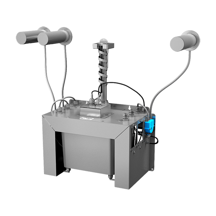 Sanela - SLZN 83E3 - Set mit 3 Stück automatische Wandseifenspender aus Edelsltahl, 6 l Zentral Seifenbehälter, 230 V AC