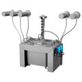 Sanela - SLZN 83E5 - Set mit 5 Stück automatische Wandseifenspender aus Edelsltahl, 6 l Zentral Seifenbehälter, 230 V AC