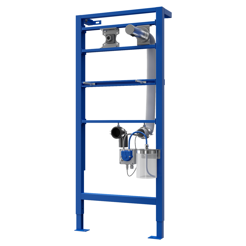 Sanela - SLZN 83ER - Automatischer Wandseifenspender aus Edelstahl mit 1 l Seifenbehälter, inkl. Montagerahmen SLR 24, 230 V AC