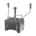 Sanela - SLZN 91E2 - Set mit 2 Stück automatische Seifenspender aus Edelsltahl, 6 l Zentral Seifenbehälter, 230 V AC